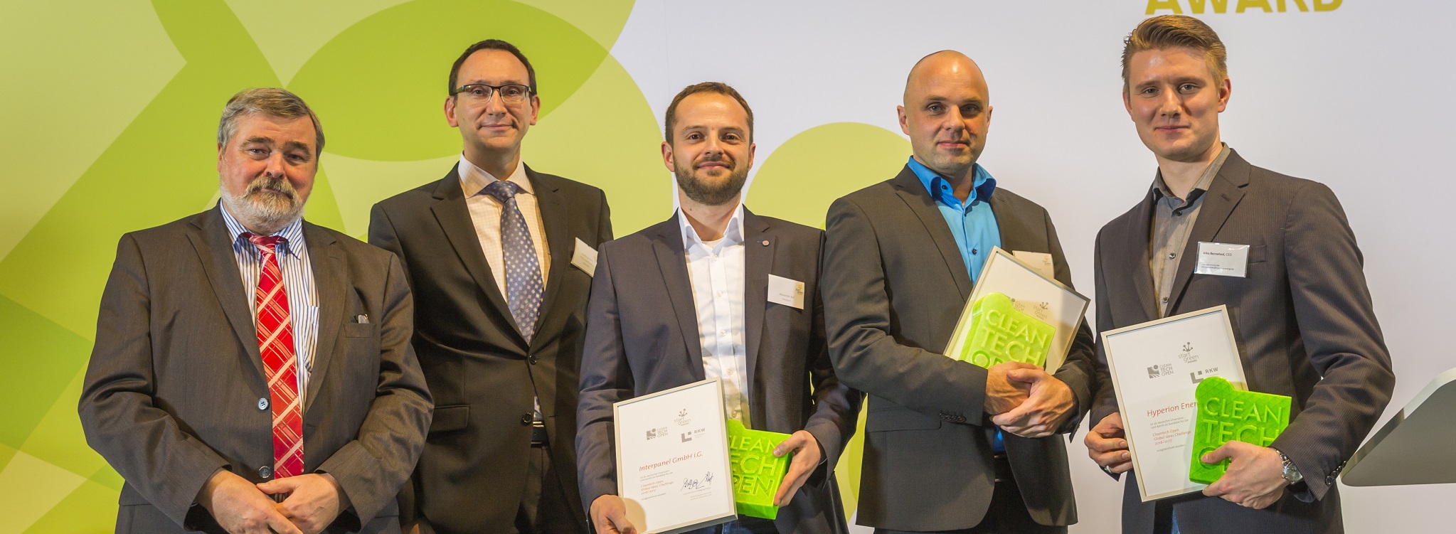 Deutsche Kandidaten für Cleantech Open bei den StartGreen Awards ausgezeichneit